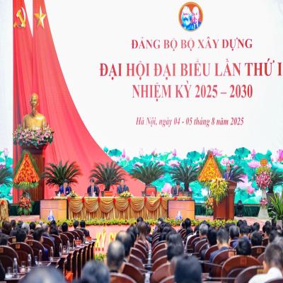 Đại hội đại biểu Đảng bộ Xây dựng: “Đoàn kết - Dân chủ - Kỷ cương - Đột phá - Phát triển”